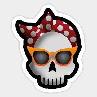 Summer Skull Sticker